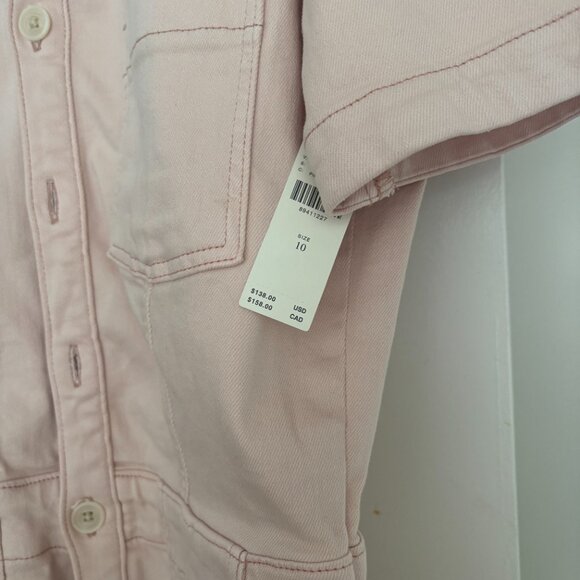 Pilcro Anthropologie Pink Shorts Romper NWT (size 10) - Picture 2 of 6